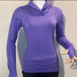 Lululemon Run: Trail Tech Pullover in grape.
